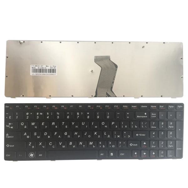 Tastiere Nuovo russo per Lenovo G580 Z580 Z580A G585 Z585 G590 RU Tastiera per laptop bordo nero