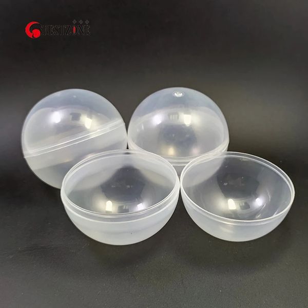 100pcslot диаметром 45 мм прозрачный прозрачный пластиковый PP игрушечные капсулы шарики круглый пустой контейнер для торговой машины 240422