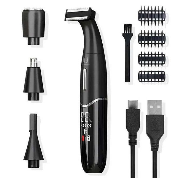 Terrimer per capelli Intimate Area di parrucchiere Precision Shaver per Mens Bikini Sensibile Ballo Sensibile Balli per capelli PUBICA RASCHIO QUAILE Q240427