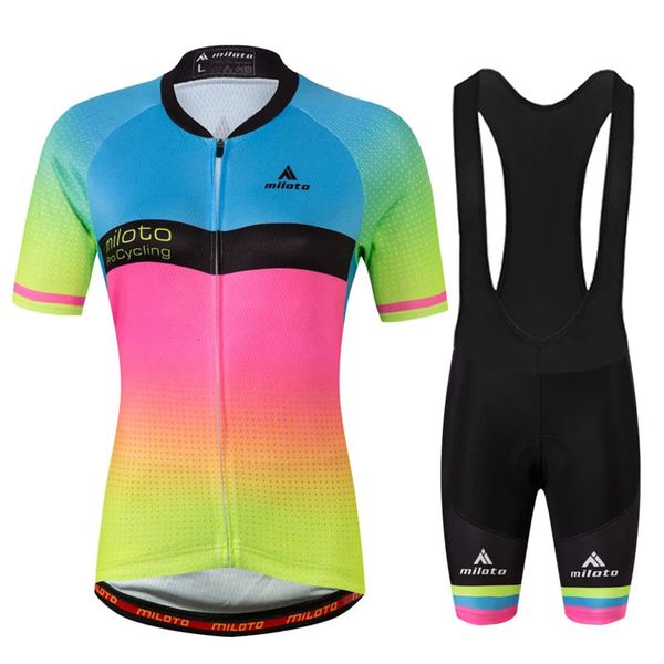 Roupas de ciclismo para mulheres Biciclo Jersey Girl Cycle Casual Road Bike Culote calças 240416