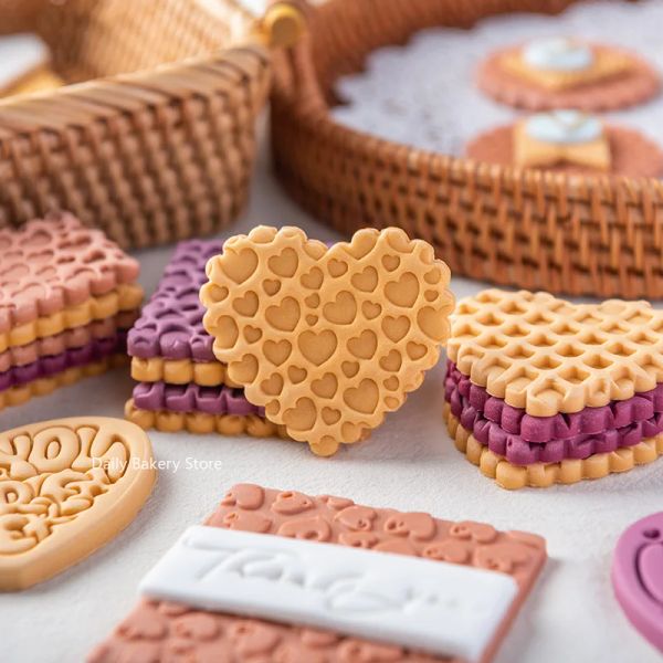 Moldes Novo Love Heart Cookie Comestor Folida FONDANT BISCUIT CUTTER ALFABET