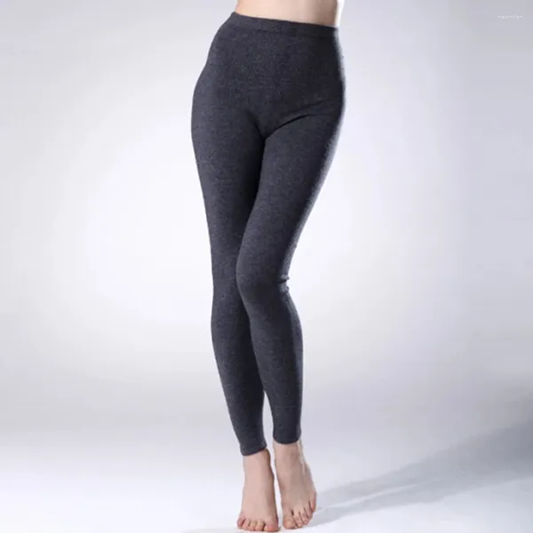 Leggings femininas Mulheres calças de caxemira calça de malha feminina feminina lã de lã de inverno Meninas padrão meninas