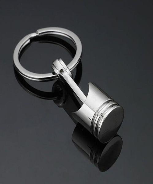 Epack 20pcs Pistão Pistão Keyfob Key Ring Fashion Metal Metal Piston Piston Keychain Keyfob Engine FOB Chain Chain Ring KE1373574