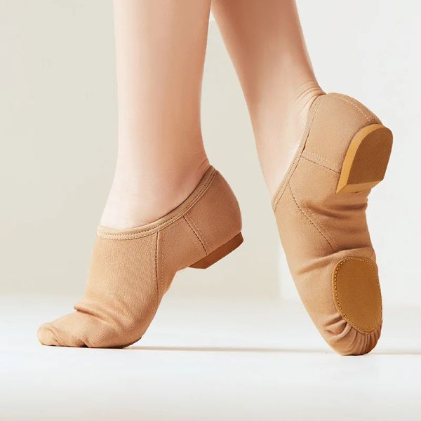 Botas sapatos de dança de jazz mulheres deslizam em pano de pano treinar sapatos de treinamento sapatos de dança de baile de dança infantil feminino