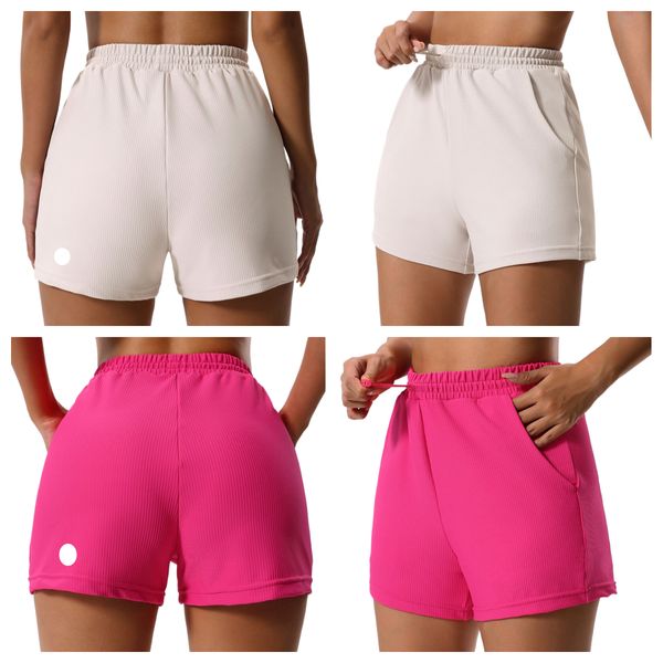 Lycra Fabric Feminino Shorts de ioga