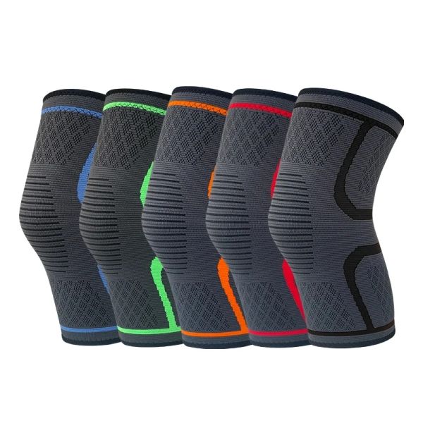 Sicherheit 1pcs Sport Kneepad Kieselgel Nicht -Slip -Kniekolben Yoga Knienschutzbeatmung Nylon Hochelastizität