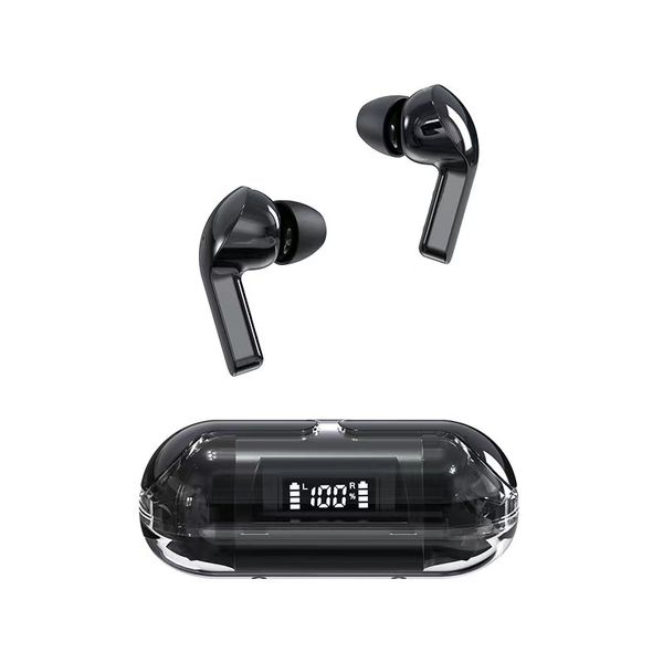 1hao tws tm20 fones de ouvido Bluetooth fones de ouvido sem fio Sport Sport Transparent Headset HiFi Ruído Redução In-ear Audifonos Gamer