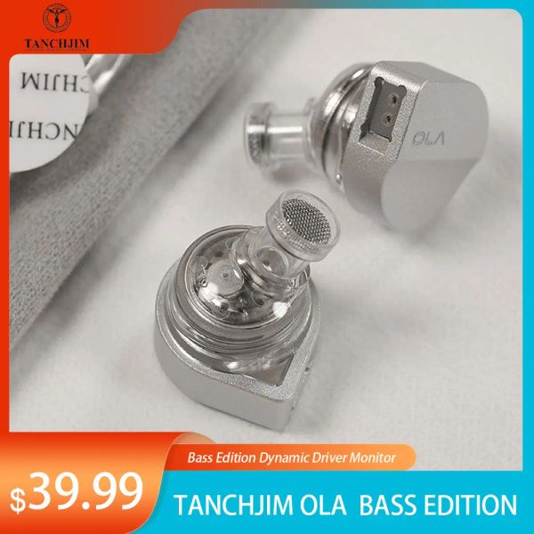 Cuffie Tanchjim ola hifi più cablata nell'orecchio IEM Bass Edition Edition Driver Driver Monitor con audio staccabile OFC Cavo 2pin 0,78 mm