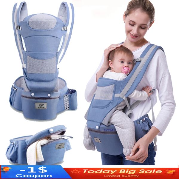 Carrier neonati 048 mesi trasporta per neonati ergonomici trasporto hipsat baby hipsat 3 in 1 fronte di canguro ergonomico involucro bambino imbracatura