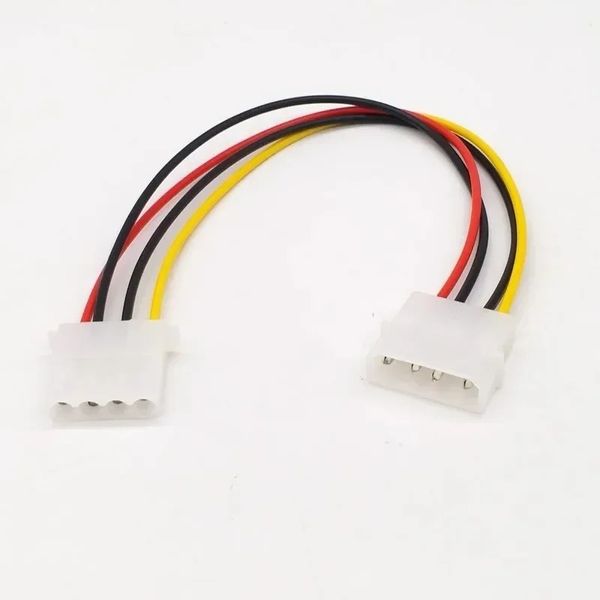 1pcs IDE 4 pino Molex fêmea para potência Extensão do conector cabos de hardware do cabo