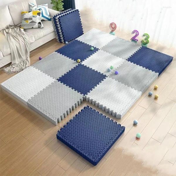 Tappeti 30x30x1 cm impermeabile per bambini eva schiuma puzzle giocate tappeti rugtoy per bambini intrecciano le piastrelle pavimenti piastrelle striscianti