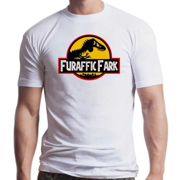 Рубашки новая футболка Furafic Fark Furafic Fark Park Фильм классический Dinosaur T rex