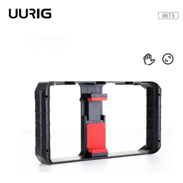 Estúdio uurig u rig pro smartphone smartphone brasão manuseking cenarmaking cenas de vídeo estabilizador de vídeo Montagem de tripé para iPhone Android