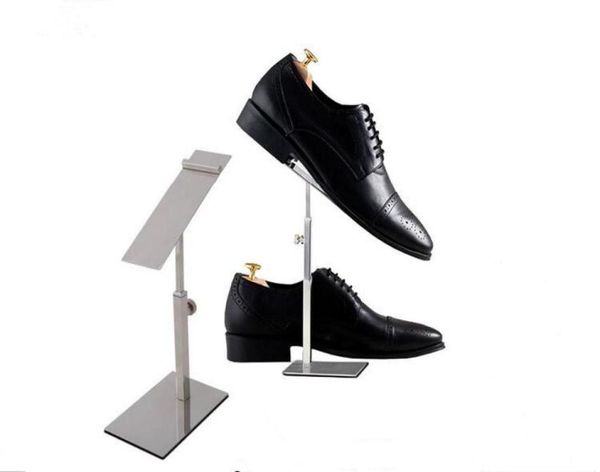 2pcs Многофункциональный сандалий Display Stand Women High Heels Display Rack 2017 Новая вращающаяся пленка стальная мужская див.