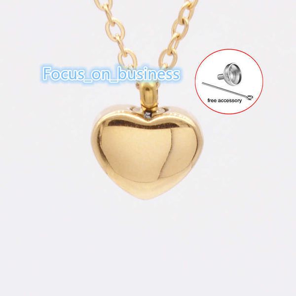 Ashes Memorial Cremation Jewelry Pinging 18K Gold S925 Placada Corrente Central Chaço Personalizado Urna Colar para Mulheres