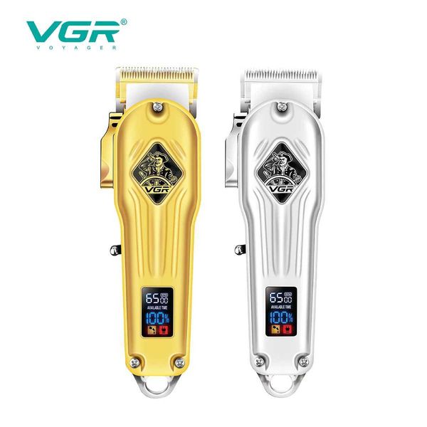 Hair Trimmer VGR Clipper elétrico sem fio V-267 Mens Display Digital Q240427