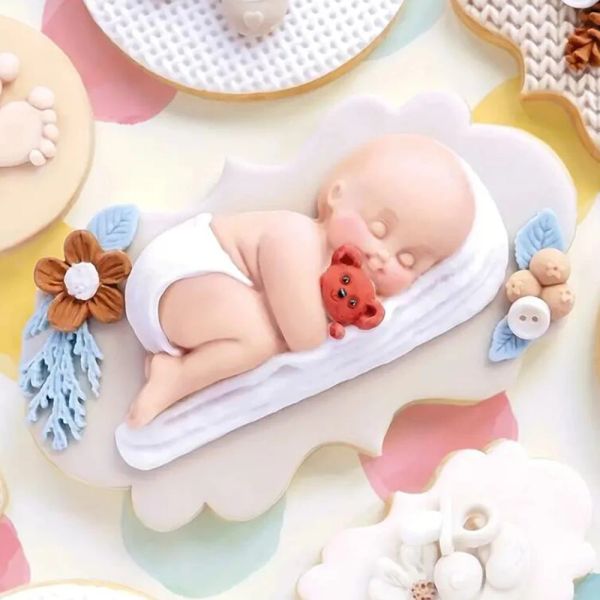Formen DIY Form Schlaf Baby Süßigkeiten machen Schimmel Baby Geburtstag Party Kuchen Dekoration Werkzeug