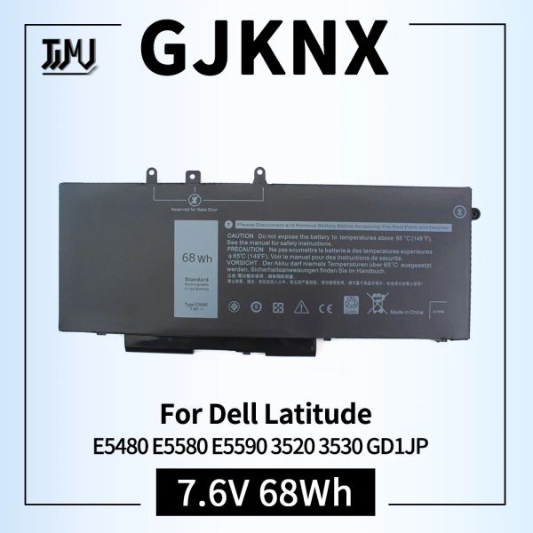 Baterias GJKNX Bateria compatível com Dell Latitude 5480 5580 5490 5580 E5480 E5580 E5590 E5490 Precision15 3520 M3520 GD1JP DY9NT