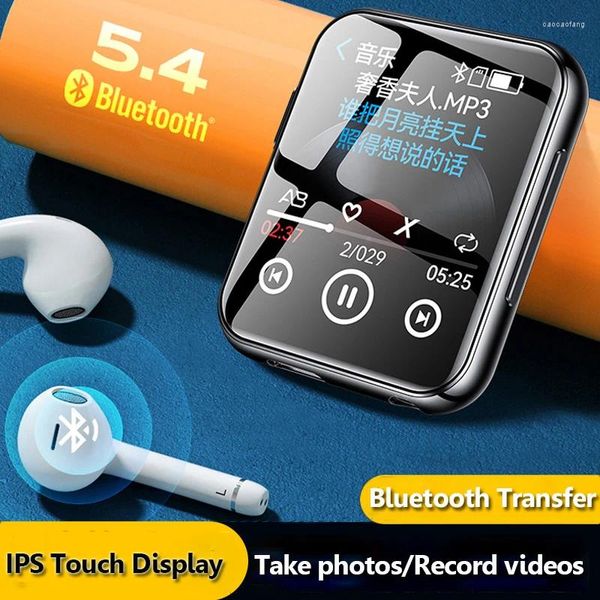 Mini Pocket Bluetooth5.4 MP3 Player IPS HD сенсорный экран Hifi Sound Walkman Рекордер Video Support FM TF Card Targe Clock