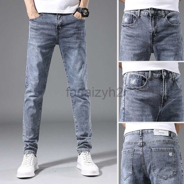 Мужские джинсы весна/лето новые мужские джинсы молодежь молодежь подходит для маленьких брюк мужские модные повседневные джинсы большого размера большие джинсы плюс размер