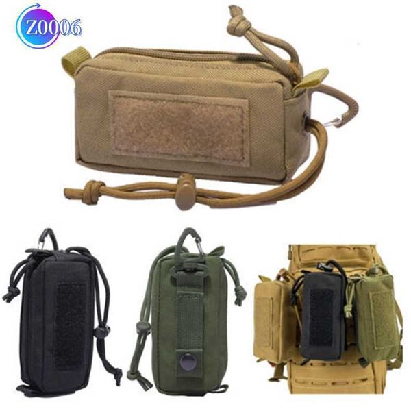 Acessórios táticos equipamento de proteção equipamento externo equipamento mini cartão -chave bolsa de moeda tática capa de capa de caixa de cinto pacote pacote