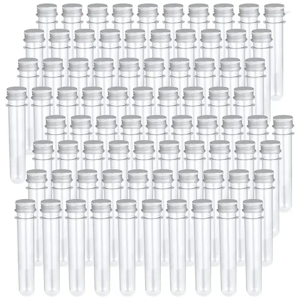 Speicherflaschen 40pcs Schraubenlotion Behälter Röhrchen Kosmetische 40 ml mit Kappen Plastik -Testreisen klar