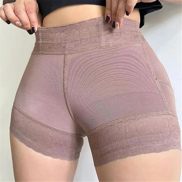 Fajas Colombianas Girdles Birdles Control Panties levantam o lixo de bumbum do corpo do corpo da cintura Shapewear Women Booty Hip Enhancer 240426