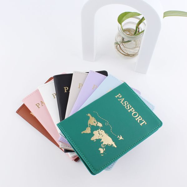 Porta di passaporto in pelle transnazionale Coppia nuovo regalo di viaggio per matrimoni Documento di viaggio Bag di protezione Passaporto Bag del passaporto PU