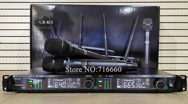 Микрофоны высококачественные беспроводные микрофона ADX400 UHF.