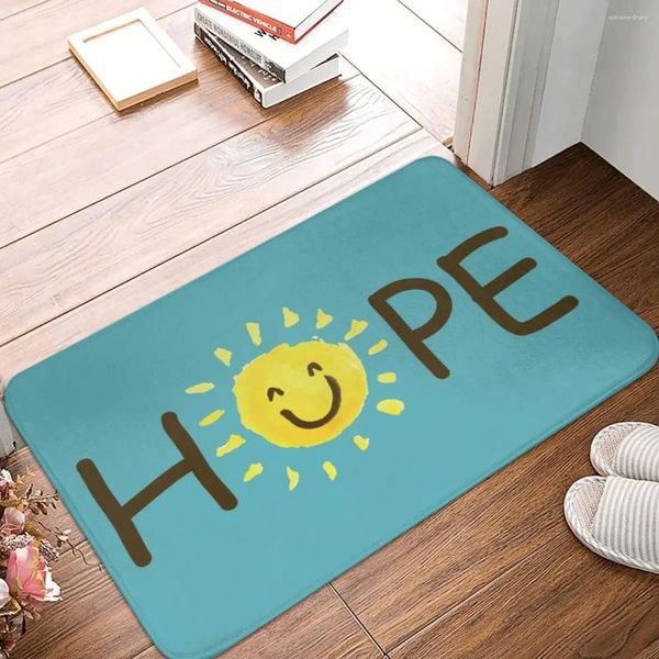 Teppiche Hope Badetür Matte Teppich Teppich Eingang Wohnzimmer Haus Küche Schlafzimmer Nicht-Schlupf-Ausrüstung Bademat Fußmat süßes Geschenk 3D