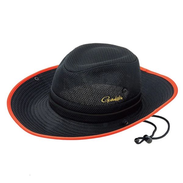 Gamakatsu Fishing Cap Широчная шляпа ковша с регулируемым ремешком для подбородка мужское защитное защитное место