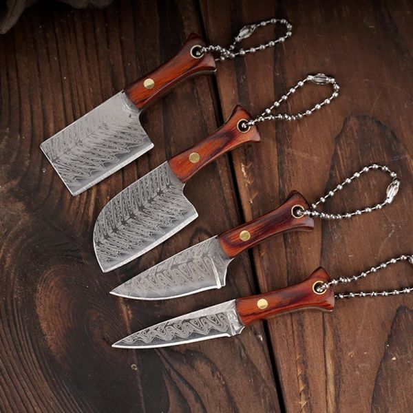 Messer tragbares Mini -Messer -Abriss Express Messer Sammlung Messer Schlüsselbund kleines Küchenmesser aus der Schachtel tragbares Messer Geschenk