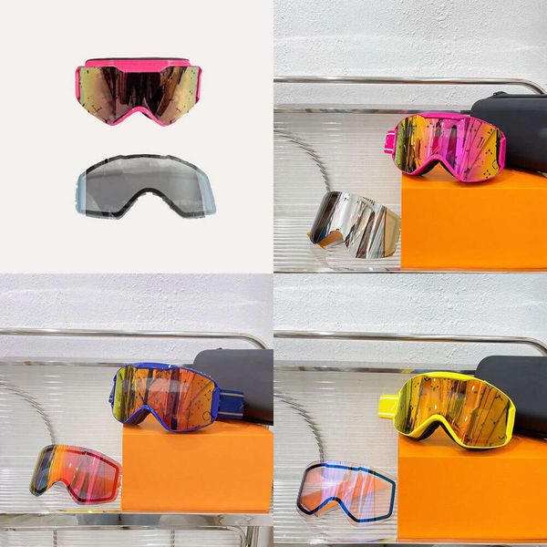 Óculos de sol Esqui para homens e mulheres estilos esportivos anti-capa Proteção de dupla camada designer de sol dos óculos de neve ao ar livre.