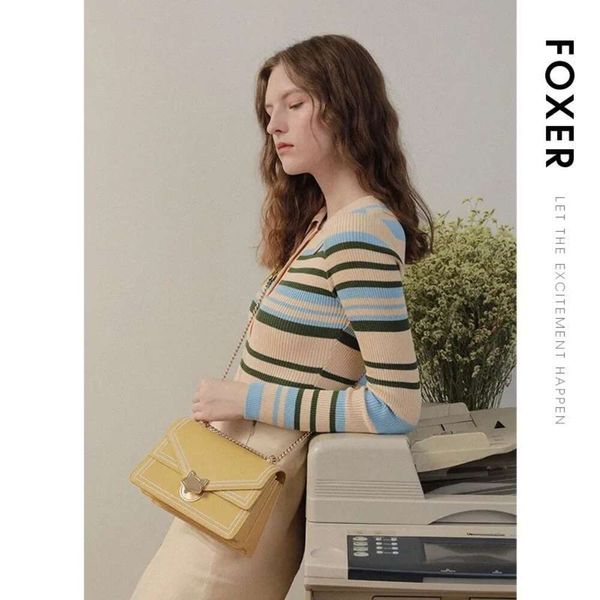 Bolsa de bolsa mais vendida exclusiva romance de 80% de fábrica de fábrica saco de raposa dourada feminino novo crossbody coreano versátil couro genuíno um ombro costurado small body bolsas