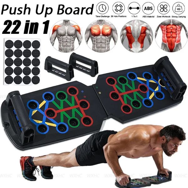 Professional Push Up Up Up Strength Aucpute Göğüs Karın Kolları ve Arka Tren Home Spor Salonu için Katlanabilir Pushup Tahtası 240416