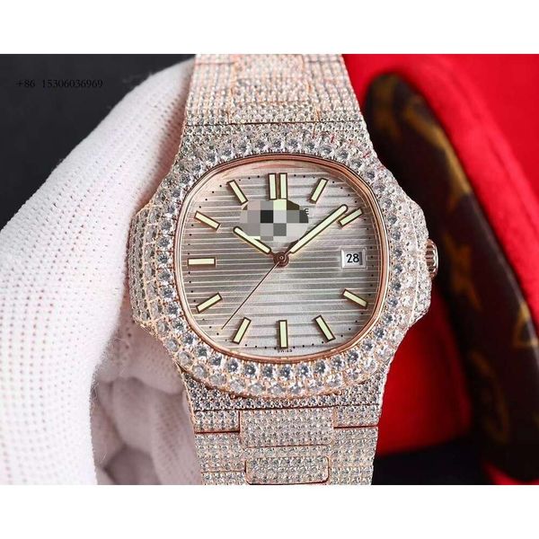 Gioielli D Colore VV VVS ghiacciato uomini Moissanite Pass Diamond Tester Custom Watch Brand