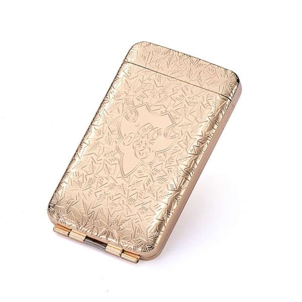 Rizhe Exquisite Flip Design Metal Cigarette Case 16 PCS емкость