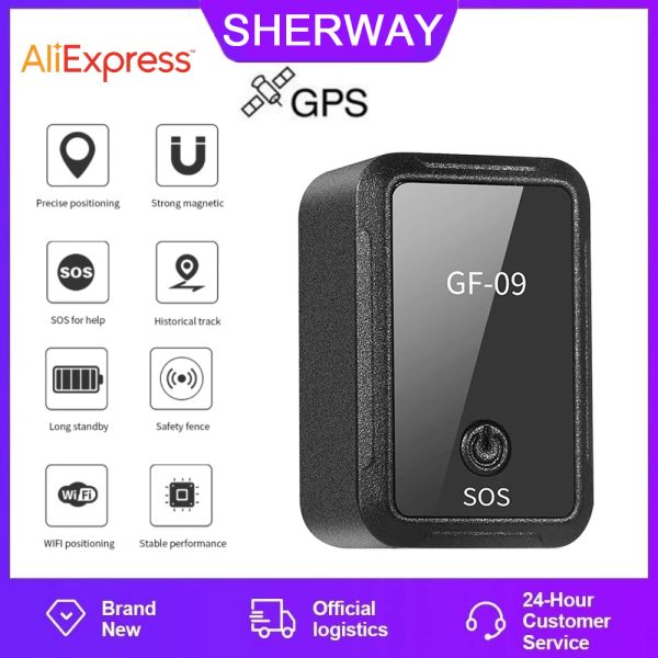Acessórios Segurança GF09 Mini portátil Locador GPS Antiloss Alarm Automático Motorciclo GPS Antiloss Child Prec Location Tracker