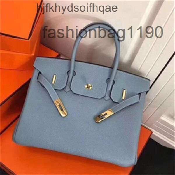 Bolsas de luxo 2024 Bolsas de grife Berkkins Platina Litchi Leather Costura Fivela de Buckle Gold Hardware 25cm 30cm IVU9 Mlee