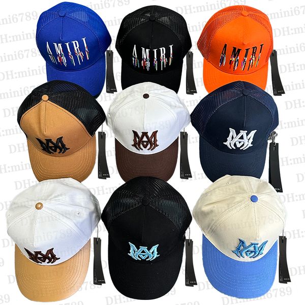 Amirir Hat Mesh Baseball Cap Classic Canvas Sports Cap Am вышитая буква Cap Fashionable Trucker Cap Tennis Cap Unisex Summer Sun Hat.