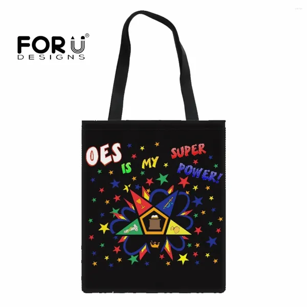 Bolsas de noite Forudesigns Shop Bag Oes Sistars Ordem de bolsas orientais para mulheres Compra de ombro de ombro Prático leve