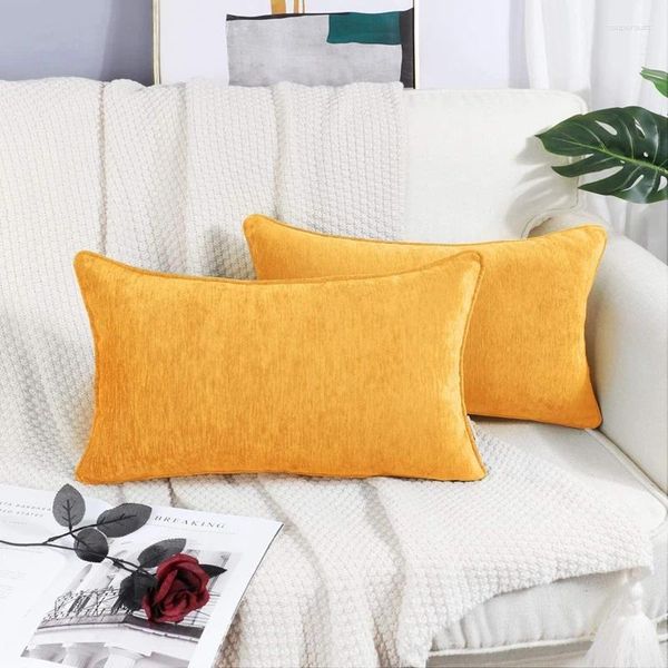 Cuscino inyahome decorativo showcase a tiro quadrato per divano divano letto di lussuoso coperchio di chenille fattoria decorazione per la casa coussin