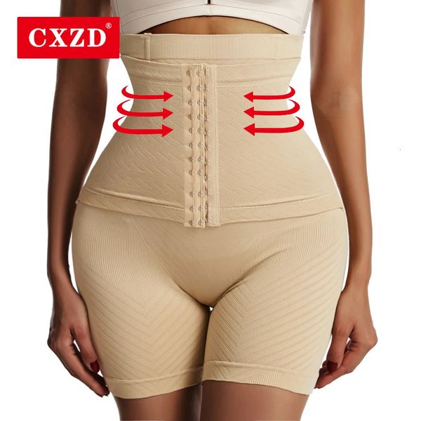 Mulheres controle de barriga firme com gancho Shapewear Panties High Caist Trainer Body Shaper Shorts feminino Fajas 240426