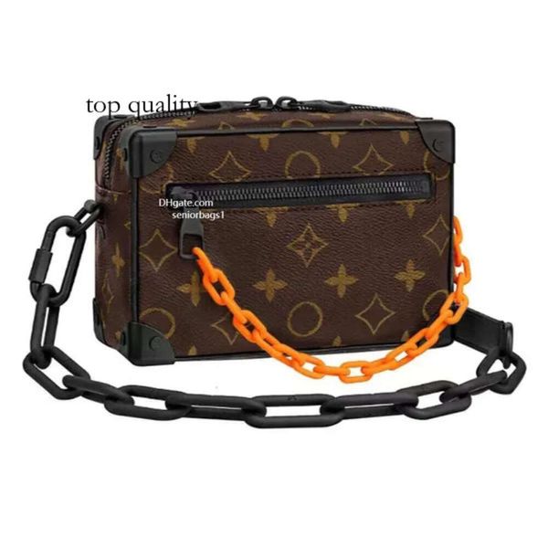 10A Orijinal Deri Crossbody Bag Erkekler Kadınlar Lvse Mini Çantalar Zincir E biriken Çanta Tasarımcı Çanta Yumuşak Bagaj Çapraz Vücut Çantaları Moda Çantası S 8631