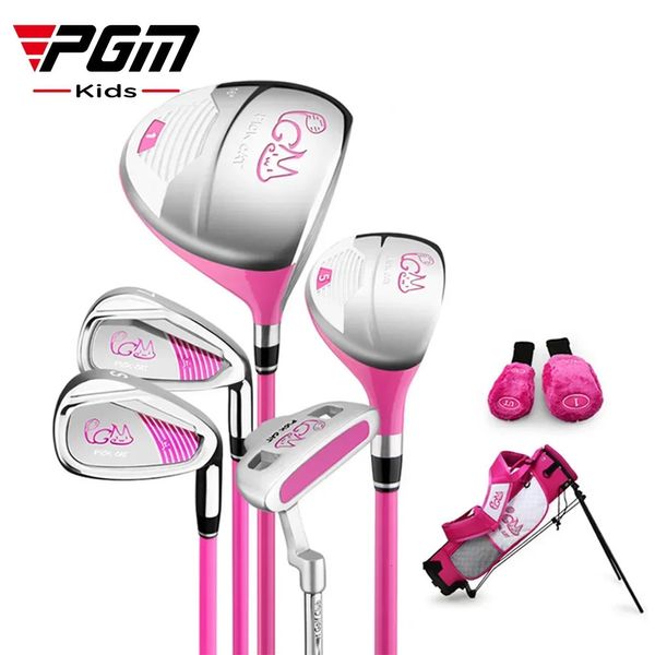 Clube de golfe para crianças da PGM Conjunto de golfe de 312 anos para crianças iniciantes para crianças que treinam o putter bag de putter swing de madeira JRTG007 240424