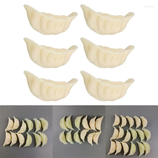 Fiori decorativi 6pcs Modello finto Modello LifeLikes Simulazione Dumpling Artificiale per il ristorante Dropyship Pografia