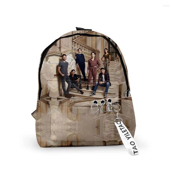 Rucksack Hip Hop Shadow und Bone School Taschen Reisen Jungen Mädchen Kleine 3d Oxford wasserdichte Schlüsselketten Notebook -Rucksäcke