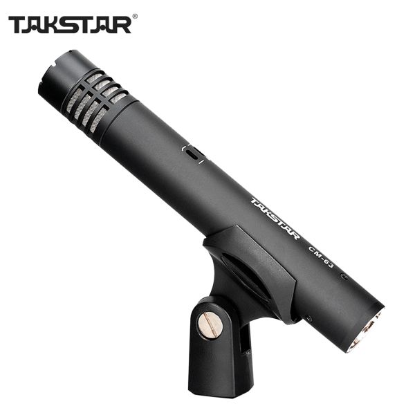 Mikrofone Takstar Professional Membran Kondensator Mikrofon Feuchtigkeitsresistent XLR Cardioid -Mikrofon 48 -V -Phantom -Netzteil für die Aufnahme