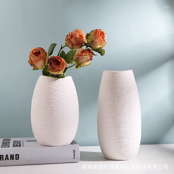 Vasi Creative White Vase Ceramic Ceramic DECORAZIONI SOGGIORI FLOORE ALL'ASSERSO CASA HOMESSAYS Disposizione Nordica Appa