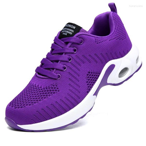 Scarpe casual Stile da donna che corre sneaker atletiche a cuscino per aria mesh mesh a piedi traspirato a tennis